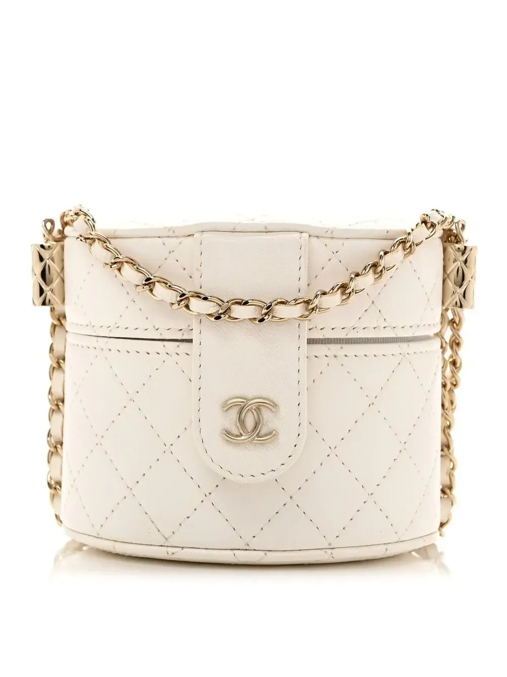 Chanel Lambskin Quilted Round Mini #322109C19B